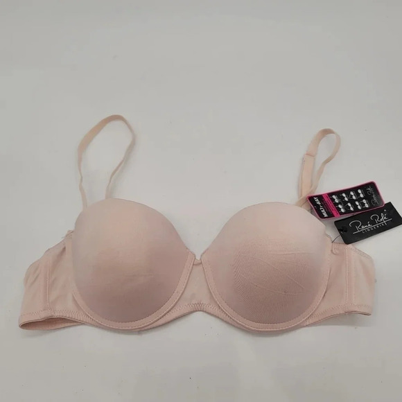 NWT Rene Rofe Lingerie Womens Size 36C Nude Beige Multi-Way Underwire Bra - Picture 1 of 8